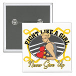 Neuroblastoma Cancer Fight Like A Girl Boxer buttons