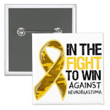 Neuroblastoma Cancer - Fight To Win Button