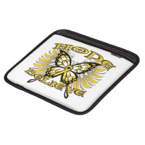Neuroblastoma Cancer Hope Believe Butterfly copy Ipad Sleeve