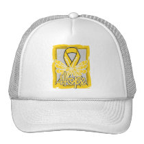 Neuroblastoma Cancer Hope Butterfly Portrait Trucker Hat