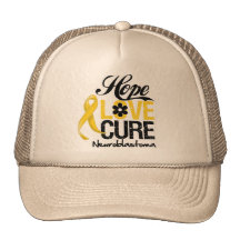 Neuroblastoma Cancer Hope Love Cure Mesh Hat