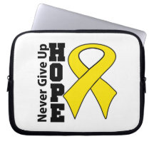 Neuroblastoma Cancer Hope Never Give Up Laptop Computer Sleeves
