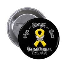 Neuroblastoma Cancer Hope Strength Love Pinback Button