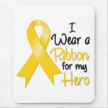 Neuroblastoma Cancer I Wear a Ribbon For My Hero Mousepads