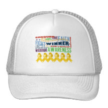 Neuroblastoma Cancer Inspirational Words Trucker Hat