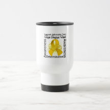 Neuroblastoma Cancer Inspirations Spiral Ribbon Coffee Mug