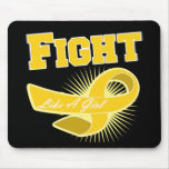 Neuroblastoma Cancer Sporty Fight Like A Girl mousepads