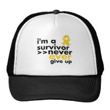 Neuroblastoma Cancer Survivor Never Give Up Trucker Hat