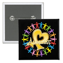 Neuroblastoma Cancer Unite in Awareness Pinback Button