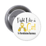 Neuroblastoma Cool Retro Fight Like a Girl buttons