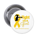 Neuroblastoma Fight Like A Girl Knock Out buttons
