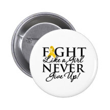Neuroblastoma Fight Like a Girl Never Give Up Pins