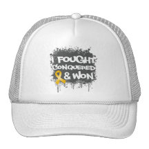 Neuroblastoma I Fought Conquered Won Trucker Hat