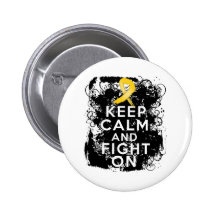 Neuroblastoma Keep Calm and Fight On Button