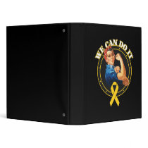 Neuroblastoma - Rosie The Riveter - We Can Do It 3 Ring Binder