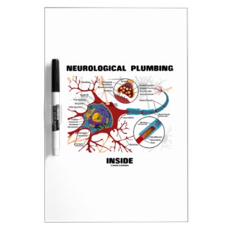Neurological Plumbing Inside (Neuron / Synapse) Dry Erase Board