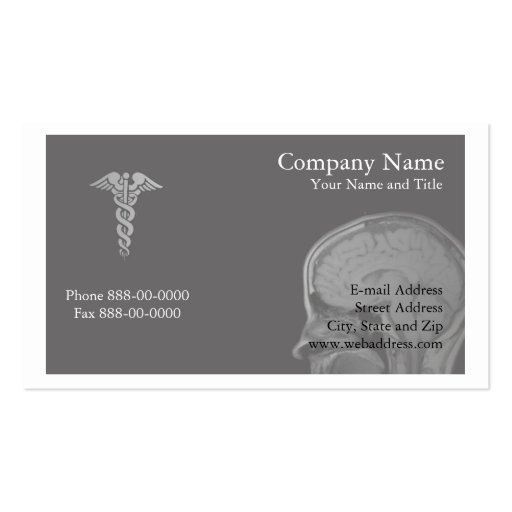 Neurologist Appointment Business Card (front side)