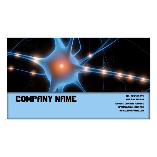 Neurologist Business Card Template (front side)