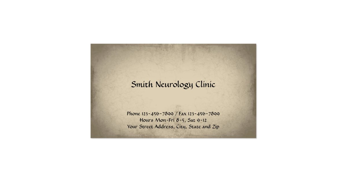 Neurologist Neurology Business Card Zazzle 6189