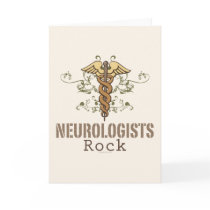Neurologists Rock Greeting Card by MedicalTeesGifts Neurologists Rock Greeting Card