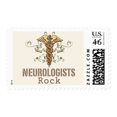 Neurologists Rock Postage Stamp by MedicalTeesGifts