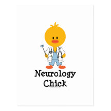 Neurology Chick Postcard