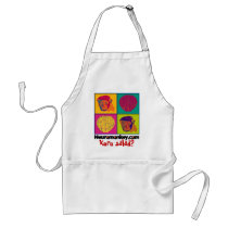 Neuromonkey Apron - Kuru Salad? by neuromama Neuromonkey Apron - Kuru Salad?