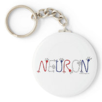 Neuron Keychain (Patriotic)