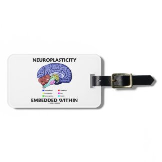 Neuroplasticity Embedded Within (Brain Anatomy) Bag Tag
