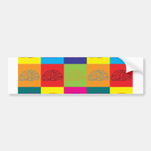 Neuroscience Pop Art Bumper Stickers