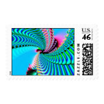 Neurotica #1 Fractal Art Postage Stamps