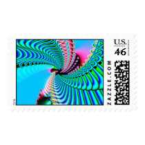 Neurotica #1 Fractal Art Postage Stamps