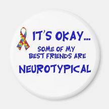 Neurotypical Friends Fridge Magnet