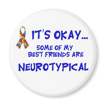 Neurotypical Friends Fridge Magnet