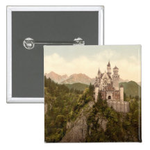 Neuschwanstein Castle, Bavaria, Germany Pinback Buttons