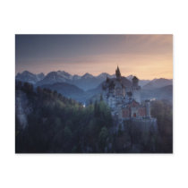 Neuschwanstein Castle, built late 1800's by Post Cards