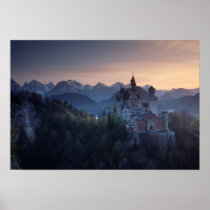Neuschwanstein Castle, built late 1800's by