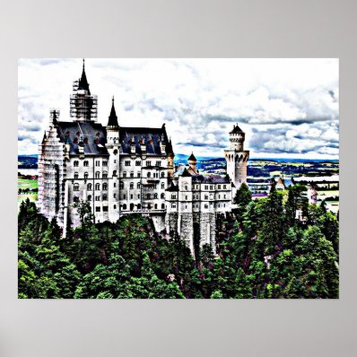 Neuschwanstein castle HDR Effect
