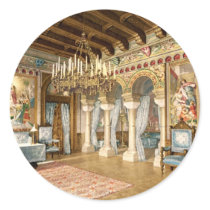 Neuschwanstein Castle Upper Bavaria Germany Round Stickers