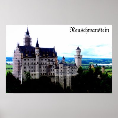 Neuschwanstein castle with effet