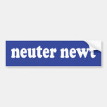 Neuter Newt Bumper Stickers