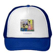 Neutered Dog Funny Cartoon On Quality Cap Mesh Hat