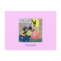 Neutered Dog Funny Cartoon Postcard