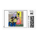 Neutered Dog Funny Cartoon Real Postage Stamps