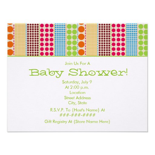 Neutral Baby Shower Boho Dots Bundle Personalized Invites