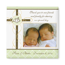 Neutral Baptism/Christening Favor - Photo Magnet