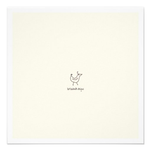 Neutral Birds Modern Family Couples Baby Shower Personalized Invitations