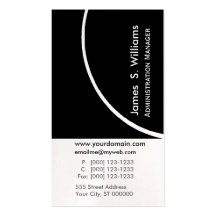 Neutral  Black and White Contemporary  Profile New Business Cards