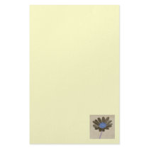 Neutral Daisy Notepaper stationery by emele2 Neutral Daisy Notepaper stationery