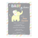 Neutral Elephant  |  Baby Shower Invitation invitations